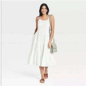 NWT Universal Thread Tiered White Dress